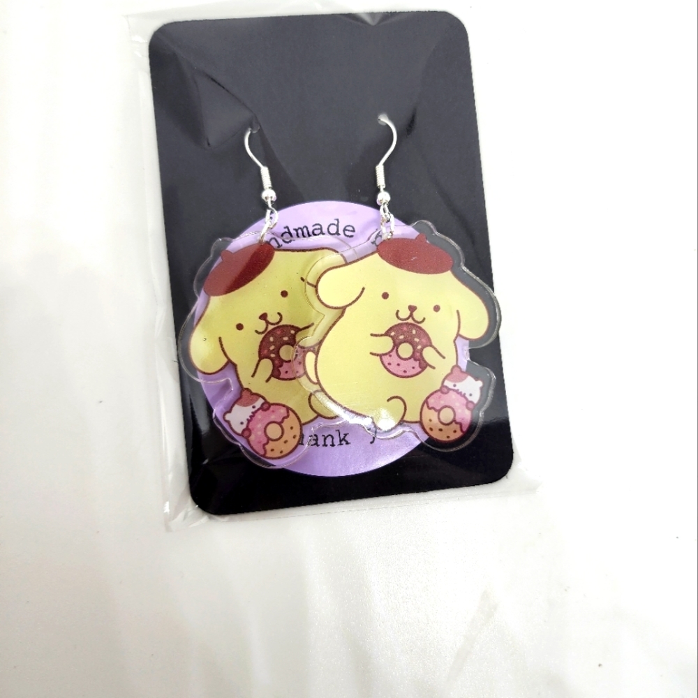 SANRIO Dangle Earings Pompompurin